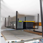 Porte-bagages de garage aérien 4' x 8' avec crochets, supporte 317,5 kg