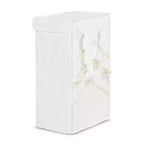 Sweet Jojo Designs Boy, Girl, Unisex/Gender Neutral Foldable Laundry Hamper with Handles Boho Fringe Ivory