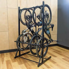 Support de Rangement à Vélo Autonome, Peut Contenir 5 Vélos et 136 kg, Hauteur Ajustable 51-193 cm, Acier et Aluminium Thermolaqués