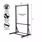 Support de Rangement à Vélo Autonome, Peut Contenir 5 Vélos et 136 kg, Hauteur Ajustable 51-193 cm, Acier et Aluminium Thermolaqués