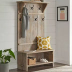 70 Hall Tree Driftwood - Alaterre Furniture
